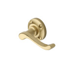 M Marcus Heritage Brass Bedford Design Door Handle Lever Latch on 57mm Round Rose