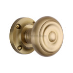 M Marcus Heritage Brass Aylesbury Design Mortice Knob on Rose