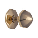 M Marcus Heritage Brass Raised Octagonal Centre Door Knob 63mm