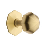 M Marcus Heritage Brass Raised Octagonal Centre Door Knob 63mm