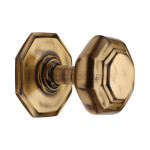 M Marcus Heritage Brass Octagon Centre Door Knob 71mm