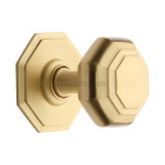 M Marcus Heritage Brass Octagon Centre Door Knob 71mm