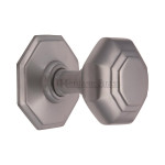 M Marcus Heritage Brass Octagon Centre Door Knob 71mm