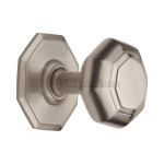 M Marcus Heritage Brass Octagon Centre Door Knob 71mm
