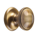 M Marcus Heritage Brass Edge Centre Door Knob 76mm