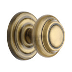 M Marcus Heritage Brass Stepped Centre Door Knob 76mm