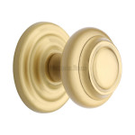 M Marcus Heritage Brass Stepped Centre Door Knob 76mm