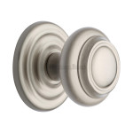 M Marcus Heritage Brass Stepped Centre Door Knob 76mm