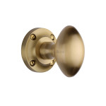 M Marcus Heritage Brass Suffolk Design Mortice Knob on Rose