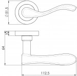 Carlisle Brass Manital Apollo Lever on Round Rose