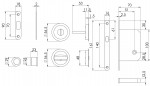 Carlisle Brass Manital Sliding Door Set