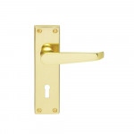 Carlisle Brass Contract Victorian Lever on Plate - Polished Brass