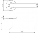 Carlisle Brass Eurospec Treviri Lever on 6mm Slim Fit Sprung Round Rose - Grade 304 Satin Stainless Steel