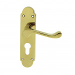 Carlisle Brass Oakley Lever on Plate - Polished Brass