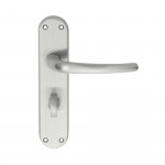 Carlisle Brass Manital Lilla Lever on Plate - Satin Chrome Plate