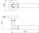 Carlisle Brass Amiata Lever on Round Rose
