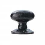 Carlisle Brass Oval Mortice Knob  - Antique Black