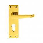 Carlisle Brass Victorian Lever on Plate - Polished Brass