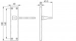 Carlisle Brass Serozzetta Zone Lever on Plate - Satin Chrome Plate