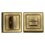 M Marcus Heritage Brass Square Thumbturn & Emergency Release with Stepped Edge 54 x 54mm
