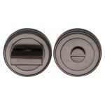 M Marcus Heritage Brass Round Turn & Release Cylinder Escutcheon with Stepped Edge 53mm