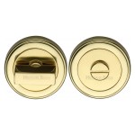 M Marcus Heritage Brass Round Turn & Release Cylinder Escutcheon with Stepped Edge 53mm