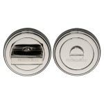 M Marcus Heritage Brass Round Turn & Release Cylinder Escutcheon with Stepped Edge 53mm