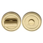 M Marcus Heritage Brass Round Turn & Release Cylinder Escutcheon with Stepped Edge 53mm