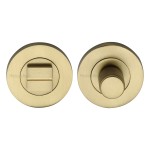 M Marcus Heritage Brass Round Knurled Thumbturn & Emergency Release 53mm