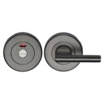 M Marcus Heritage Brass Round Indicator Turn & Release for Bathroom Doors 53mm