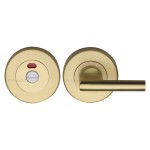 M Marcus Heritage Brass Round Indicator Turn & Release for Bathroom Doors 53mm 