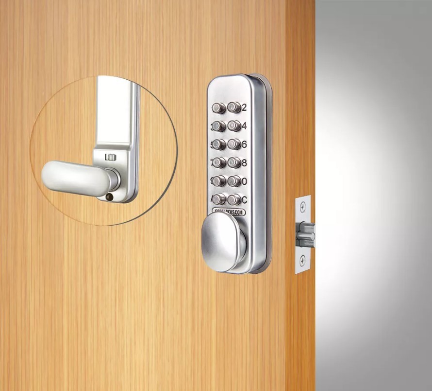 Codelocks CL160 Fire Rated Light Duty Mechanical Digital Door Lock – Silver