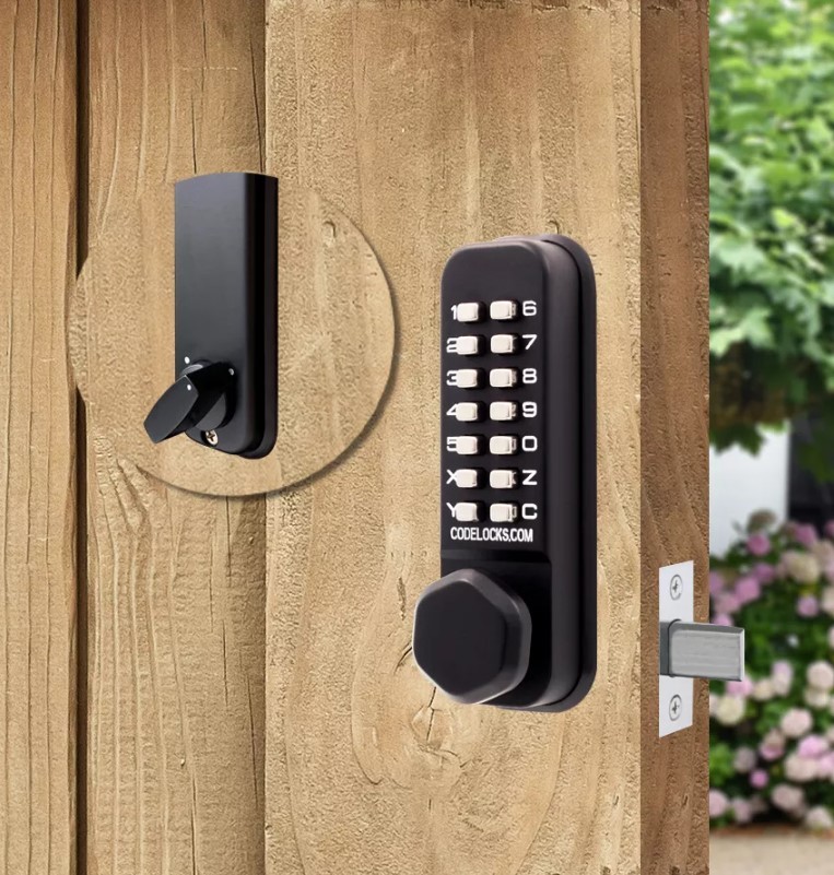 Codelocks CL210 Light Duty Mortice Deadbolt Mechanical Digital Door Lock – Matt Black