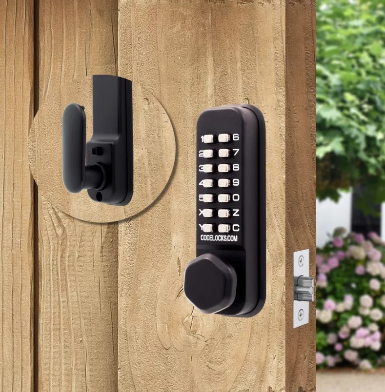 Codelocks CL255 Fire Rated Marine Light Duty Mortice Latch Mechanical Digital Door Lock – Matt Black