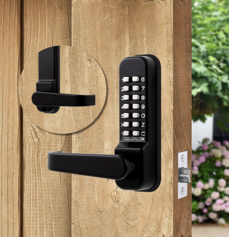 Codelocks CL410 & CL415 Fire Rated Medium Duty Marine Mechnical Digital Door Lock with Tubular Mortice Latch – Matt Black
