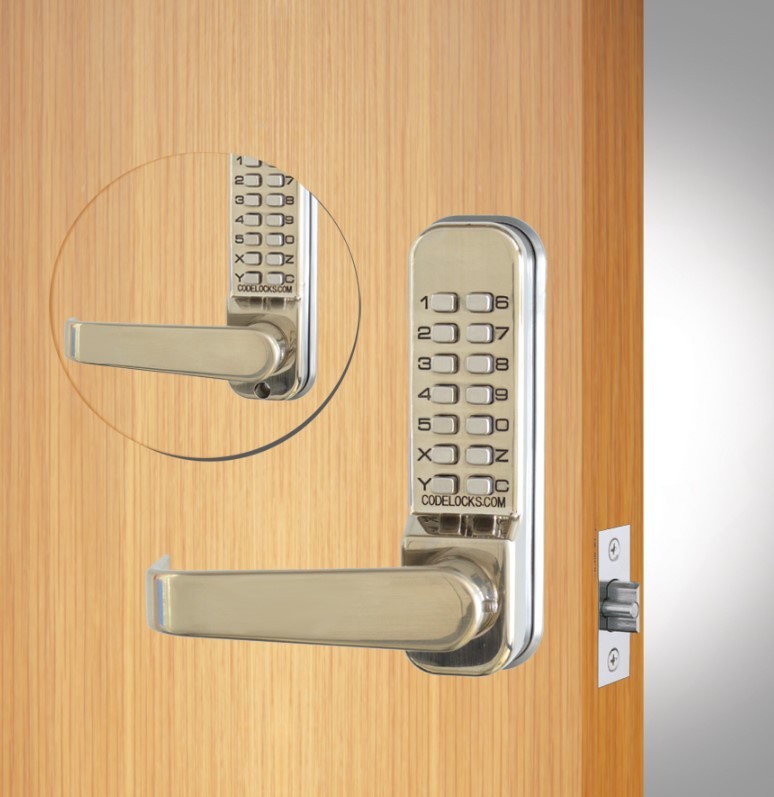 Codelocks CL410 Fire Rated Medium Duty Back to Back Mechanical Digital Door Lock with Tubular Mortice Latch