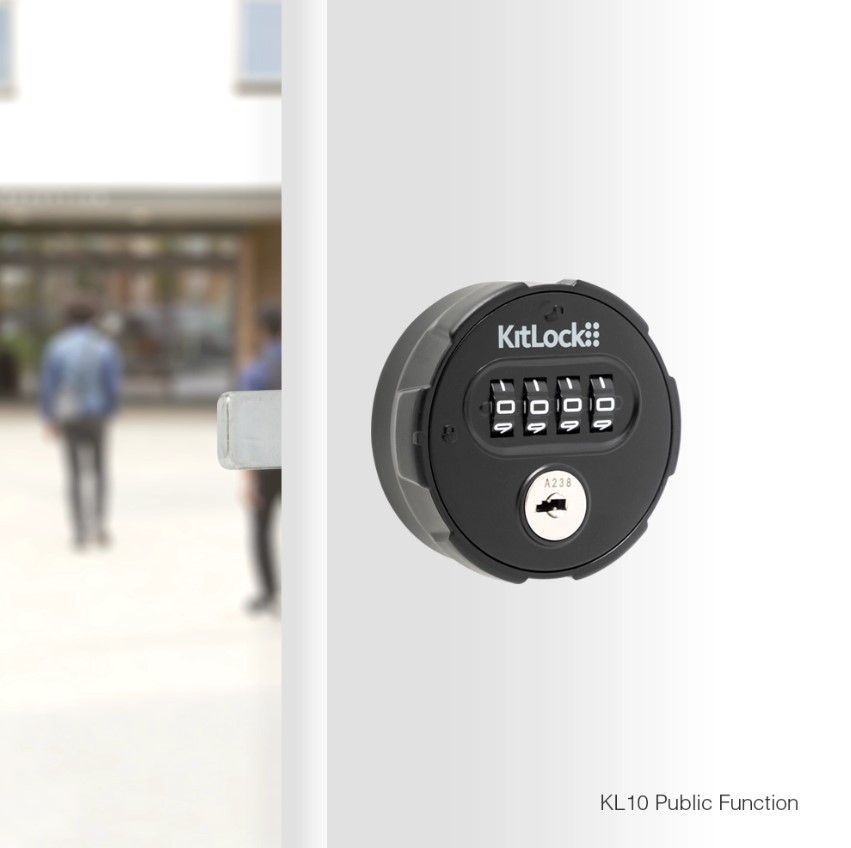 KitLock KL10 Mechanical Combination Lock – Matt Black