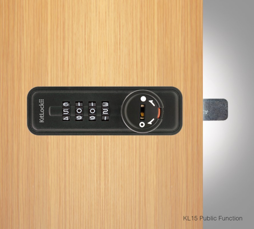KitLock KL15 Mechanical Combination Lock – Matt Black