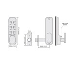 Codelocks CL160 Fire Rated Light Duty Mechanical Digital Door Lock – Silver