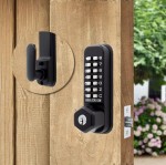 Codelocks CL255 Fire Rated Light Duty Marine Mechanical Digital Door Lock with Key Override – Matt Black