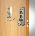 Codelocks CL290 Fire Rated Light Duty Mortice Latch Back to Back Mechanical Digital Door Lock with Key Override – Satin Stainless Steel