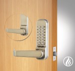 Codelocks CL410 & CL415 Fire Rated Medium Duty Mechnical Digital Door Lock with Tubular Mortice Latch and FireKit – Satin Stainless Steel