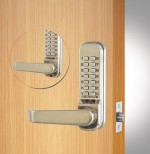 Codelocks CL410 Fire Rated Medium Duty Back to Back Mechanical Digital Door Lock with Tubular Mortice Latch – Satin Stainless Steel