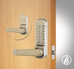Codelocks CL410 & CL415 Fire Rated Medium Duty Mechnical Digital Door Lock with Tubular Mortice Latch and FireKit – Satin Stainless Steel