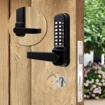 Codelocks CL420 & CL425 Medium Duty Marine Grade Mortice Lock Mechanical Digital Door Lock with Double Cylinder – Matt Black