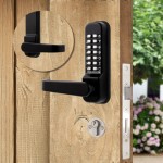 Codelocks CL420 & CL425 Medium Duty Marine Grade Mortice Lock Mechanical Digital Door Lock with Double Cylinder – Matt Black