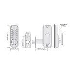Codelocks CL50 Light Duty Mechanical Push Button Digital Door Lock – Silver