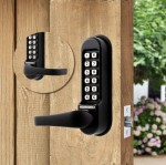 Codelocks CL510 Fire Rated Heavy Duty Marine Grade Back to Back Tubular Mortice Latch Mechanical Digital Door Lock – Matt Black