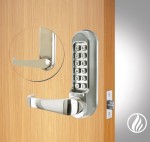 Codelocks CL510 & CL515 Fire Rated Heavy Duty Tubular Mortice Latch Mechanical Digital Door Lock with FireKit – Satin Stainless Steel