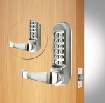 Codelocks CL510 & CL515 Fire Rated Heavy Duty Back to Back Tubular Mortice Latch Mechanical Digital Door Lock – Satin Stainless Steel